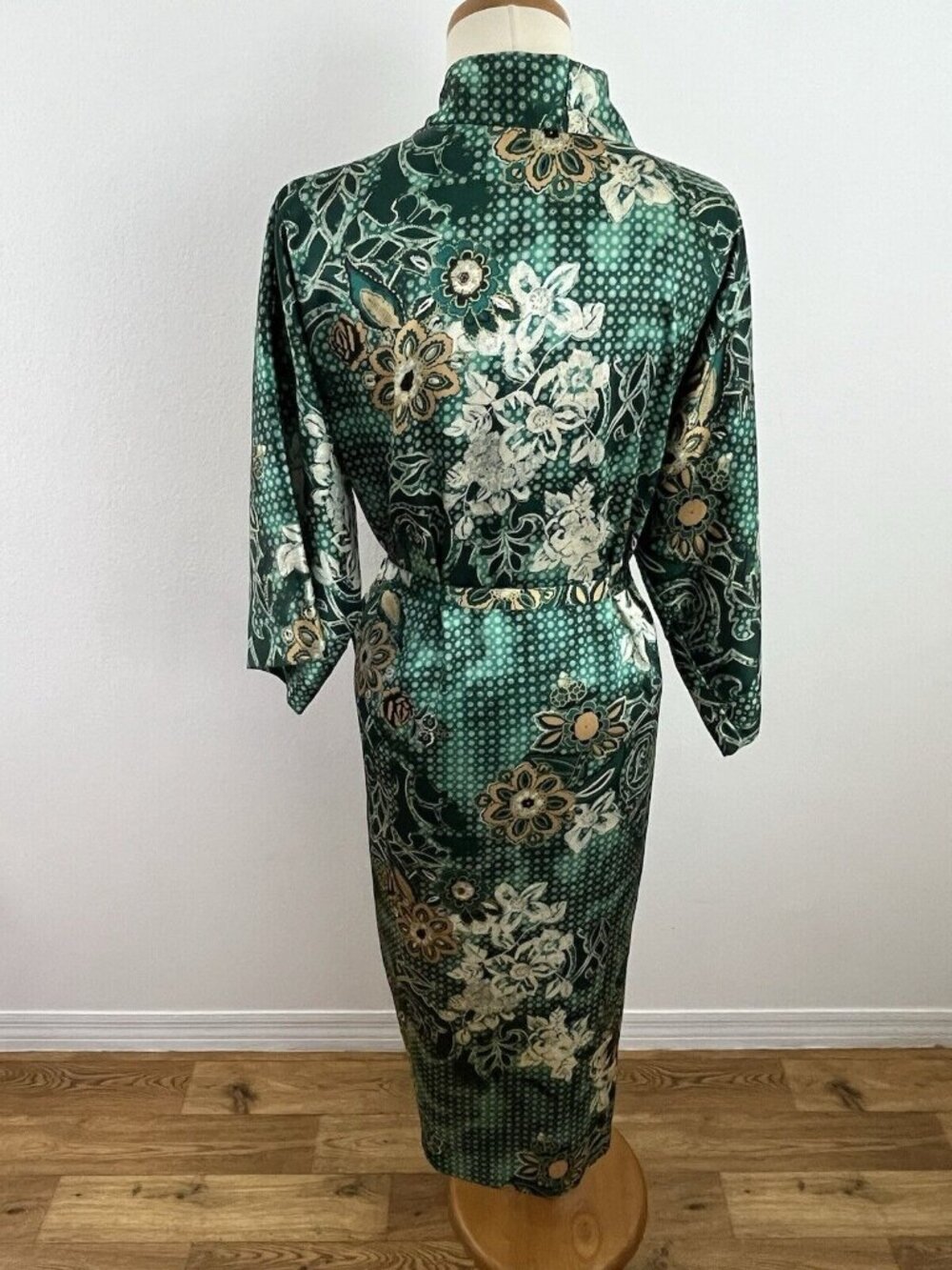 Vintage California Dynasty Lingerie Dressing Gown Peignoir Robe Women's L - Picture 8 of 14